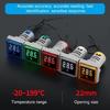 22mm Square Head Current Tester Gauge Digital Ammeter AC100A Current Meter LED Backlit Screen 0-100A Current Detector