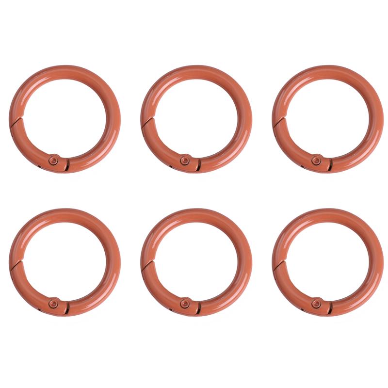 2/5/10Pcs Alloy Spray Painted Open Ring Spring Buckle Clasps For Key Bag Accessories