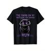 European Sizes Men'S Gothic Streetwear T-Shirt with Purple Cat & Smiling Faces Graphic - Edgy Crewneck Tee, Stretchy Fit for Concerts