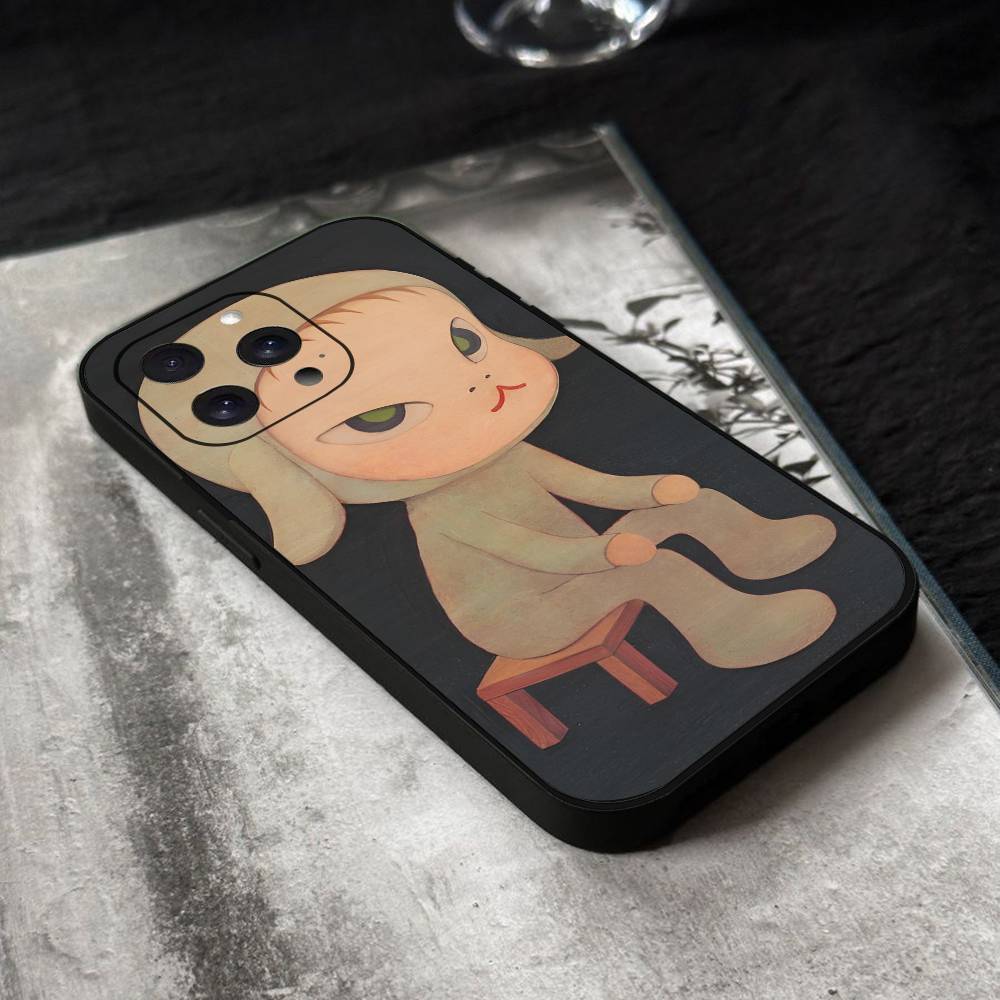 Yoshitomo Nara Phone Case Silicone Soft For IPhone 17 Air 16 15 14 13 12 11 Plus Pro Max Plus