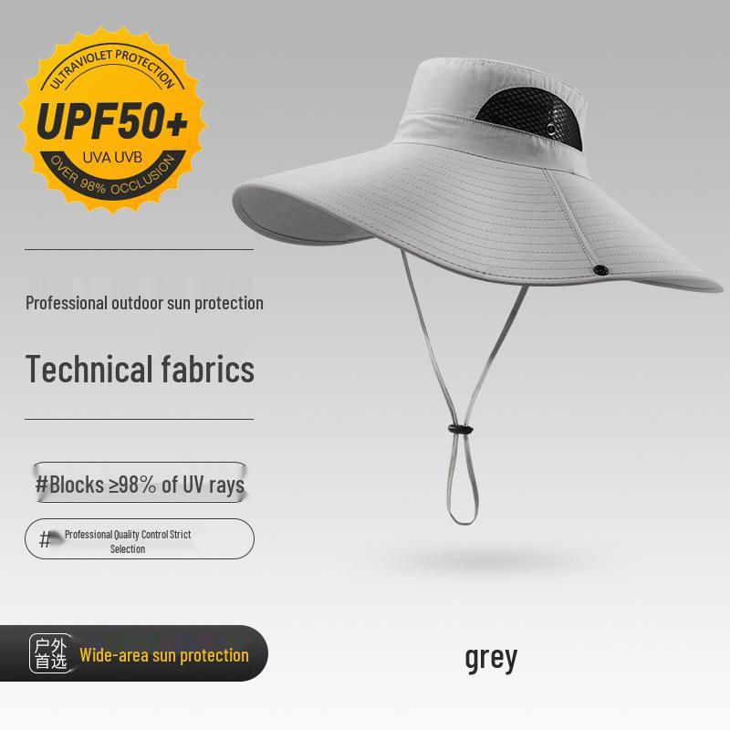 Men's UV Protection Wide Brim Waterproof Sun Hat for Fishing, Hiking, and Outdoor Activities