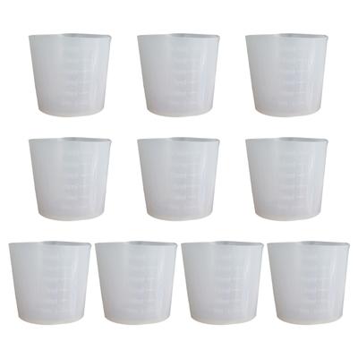 30ml Harzbecher DIY Basteln Schmuck Silikon Messbecher Wiederverwendbarer Mischbecher mit Präziser Skala Antihaft Silikonbecher
