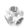 1/4" 3/8" 1/2" 3/4" 1" 1.25" 1.5" 2" BSPT Female 3 4 5 Ways Corner Cross 304 Stainless Steel Pipe Fitting Connector Water Gas