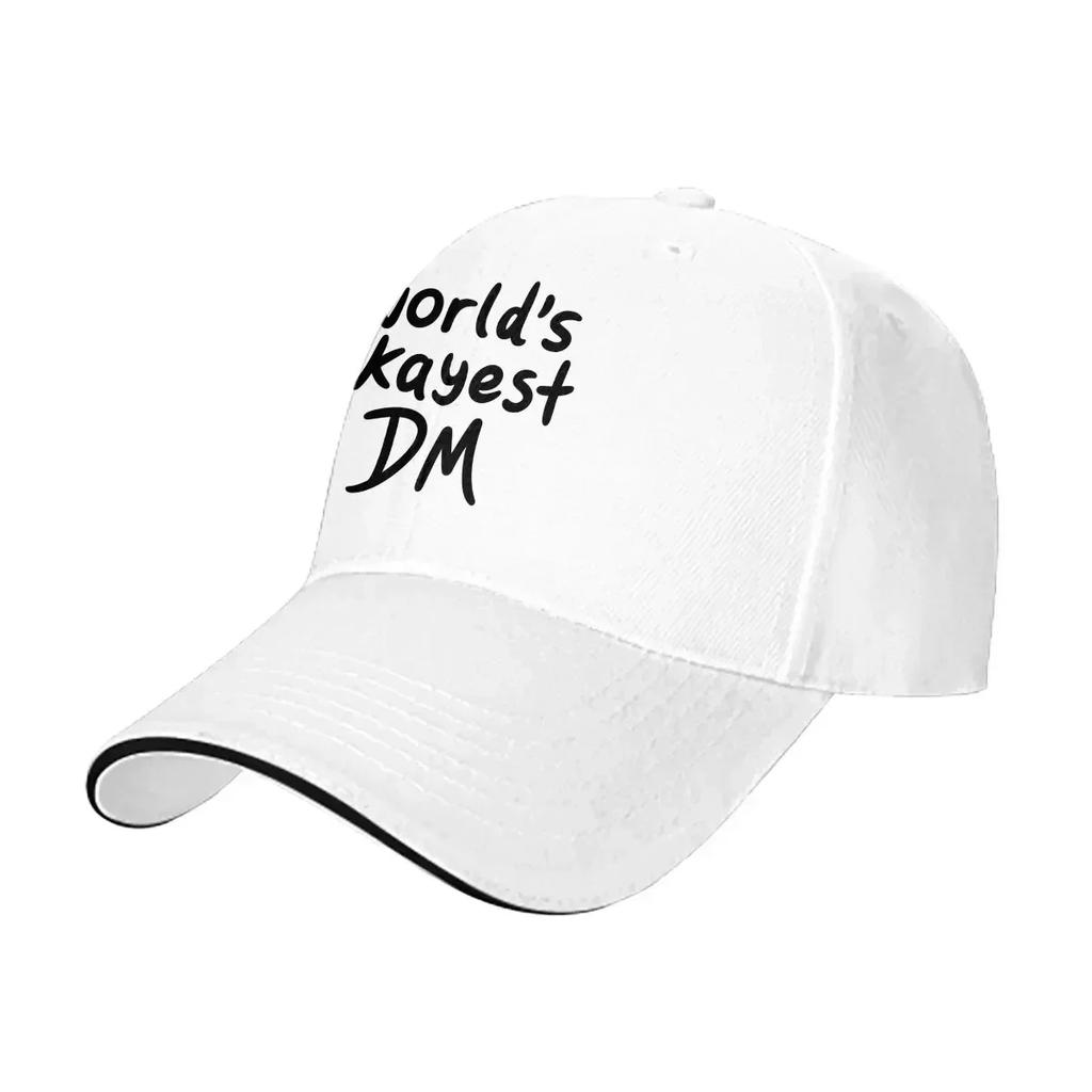 Washed Mens Baseball Cap Worlds Okayest DM Trucker Snapback Caps Dad Hat DnD Game Golf Hats