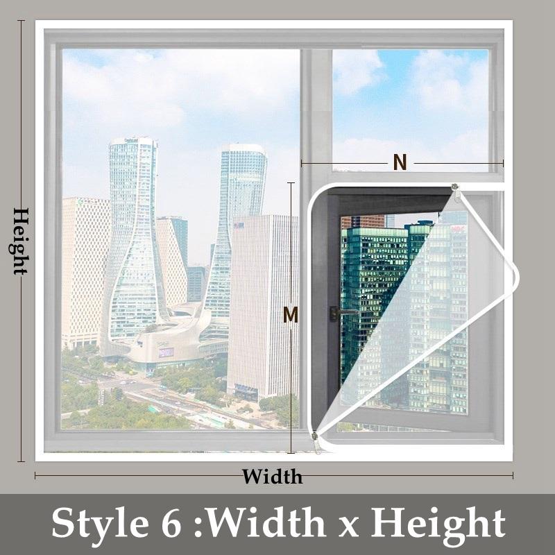 Transparent Window Winter Insulation Film Warm Double Layer Windproof Curtain With Zipper Self-Adhesive Heat Protection Film