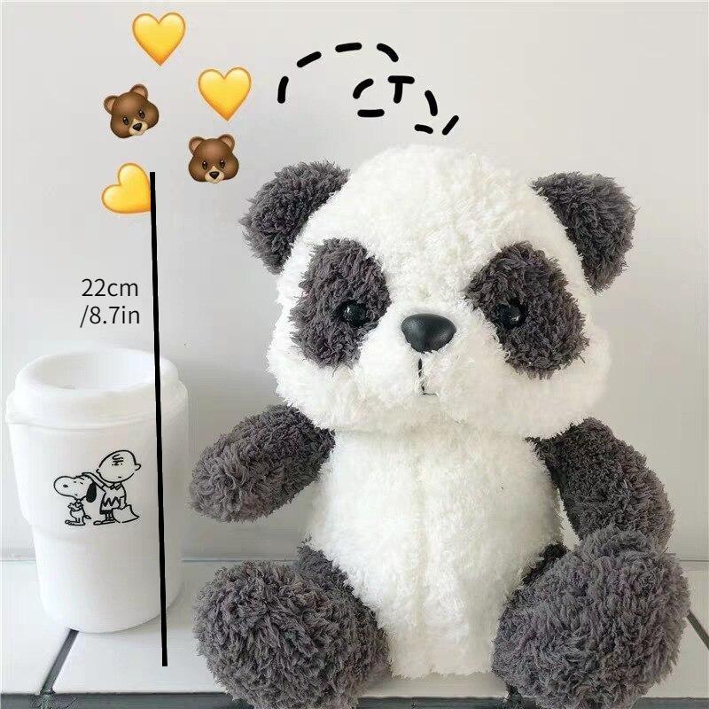 22cm Cute Panda Plush Toys Soft Animal Pendant Doll  Stuffed Toy for Kids Birthday Gifts