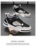Men's Trendy Spring High-Top Breathable White Skate Shoes with Thick Soles