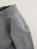 Kids' 320g Pure Cotton Mid-Neck Stretchy Base Layer Shirt - Solid Color for Boys & Girls
