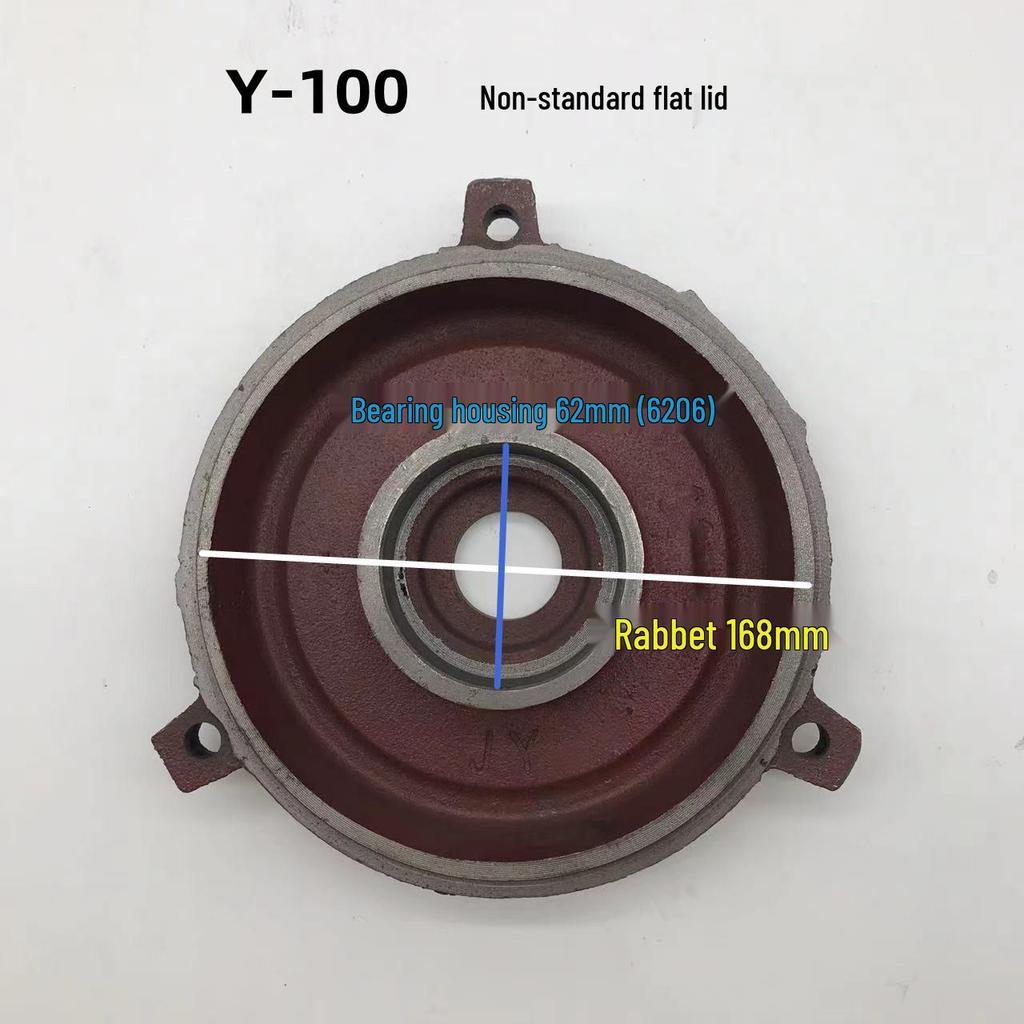 Horizontale Motor-Endkappe für Y80-355, 5,5 kW, Vorder- und Rückseite