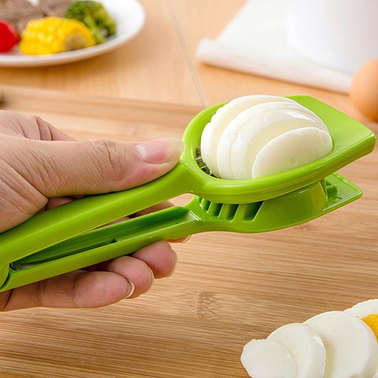 Egg Slicer Stainless Steel Blades Even Slices Cubes Wedges Easy to Clean Dishwasher Safe Multifunctional Vegetable Cutter Kitchen Tool