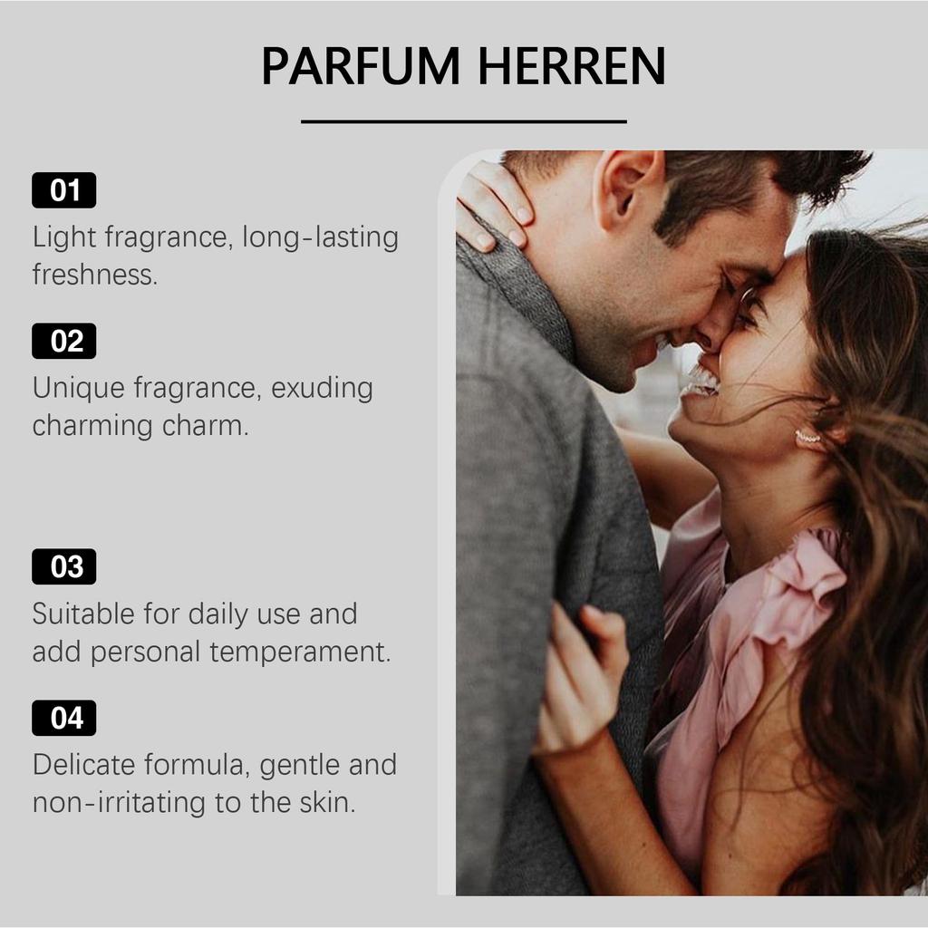 Roxelis Cologne Eau De Toilette Natural Pure Mild Lasting Charming Charm Men's Daily Fragrance