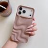 Irregular wavy pattern applies to iPhone16Pro max mobile phone case Apple 17 soft case matte 14/15 skin-friendly