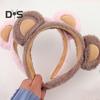 1/2/3Pcs Bear Ear Decor Headband Decorative Animal Hair Hoop Cartoon Hairband Baby Hair Accessories Girls Party Props