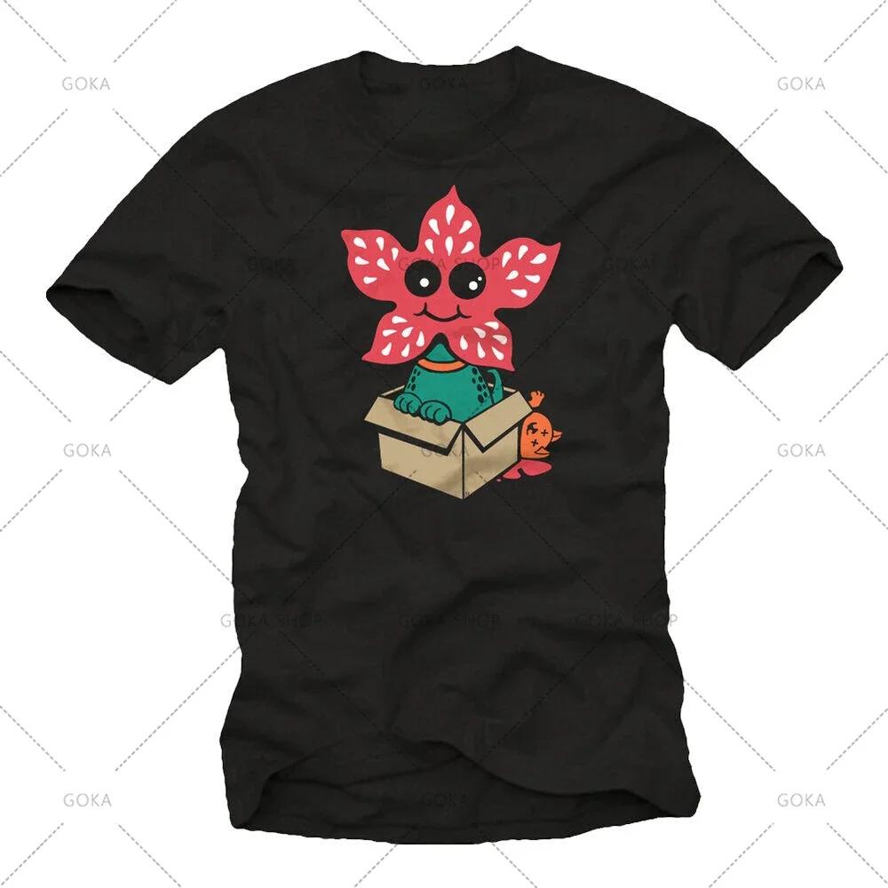 Dustin Demodog Graphic T Shirts Mens Clothing New in Tops & Tees Cotton Women Printed T-shirt Y2K Clothes Cute Funny Tshirt XXXL