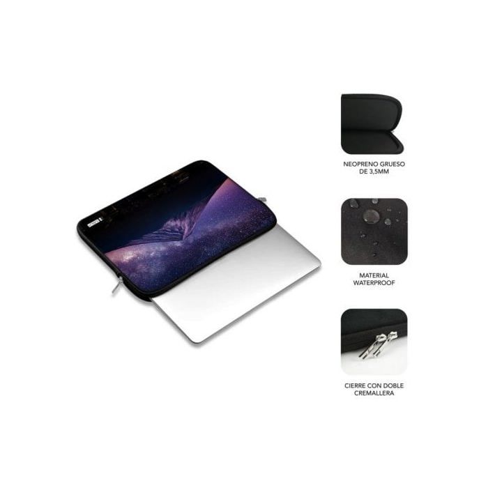 SUBBLIM Coque pour Ordinateur en néoprène Trendy Sleeve Neo 13.3-14 Mountain