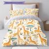 giraffe Pattern Bedding Quilt Set Quilt Cover Pillowcase Home Decoration Birthday Gift (1 * duvet cover + 2 * pillowcase, without core)