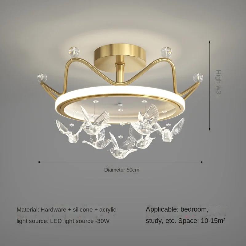 Crystal LED Chandeliers Lamps For Living Room Bedroom Child room Indoor Lighting lights Fixtures dimmable AC110 220VLutres Dero