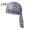 Hiking Headband Paisley Cooling Headscarf Cap Set, Sweat Wicking Adjustable Elastic Strap Bandana Straps Fit Breathable Hand Washable Headwrap Hat