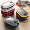 Double-layer Lunch Box Portable Compartment Fruit Food Bowl Microwave Lunch Box with Fork Spoon Picnic Food Storage Container
