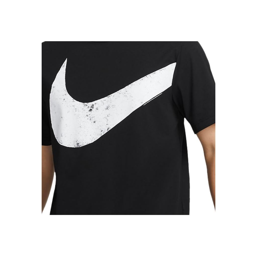 Nike Hyverse Dri-Fit UV Logo Print Outdoor Casual Sports Crew Neck Short Sleeve T-Shirt Men T-Shirts Black FZ1065-010