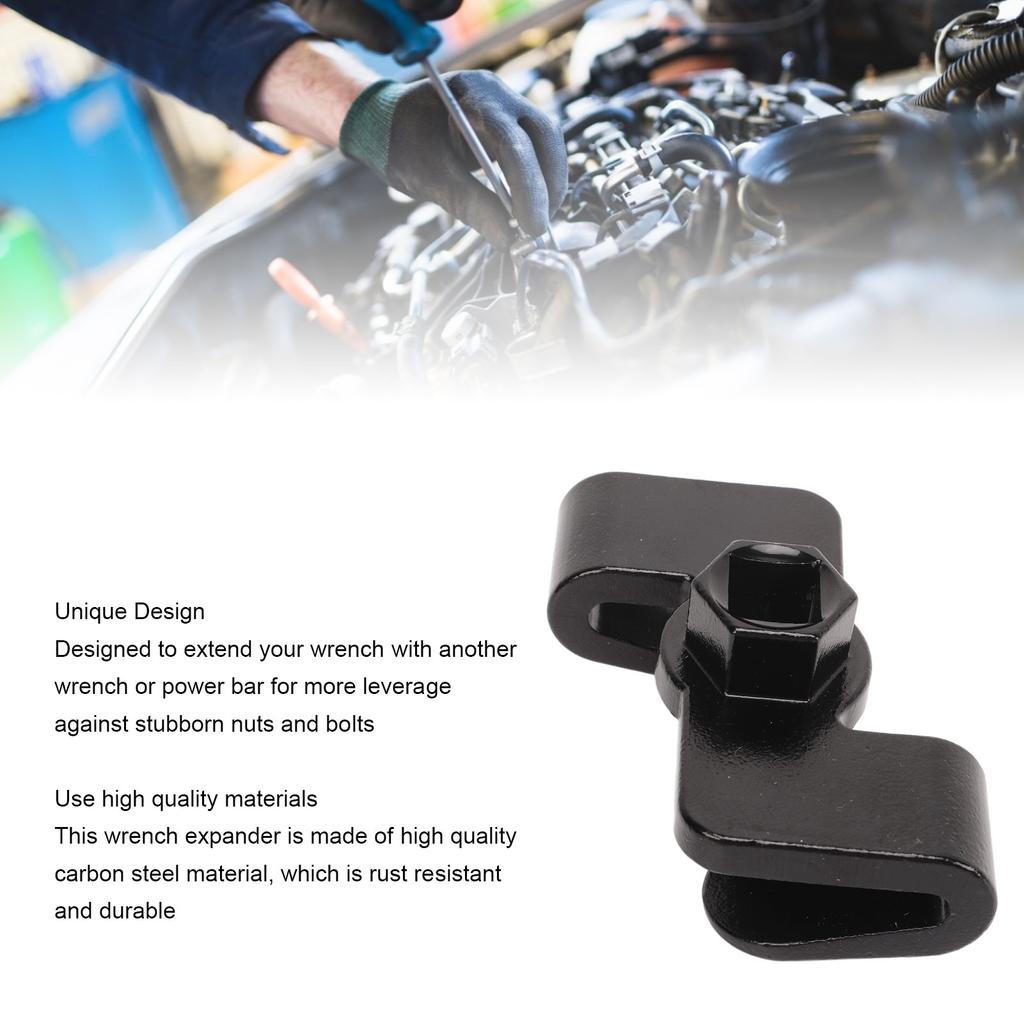Schraubenschlüsselverlängerung, Kohlenstoffstahl, schwarzer Antriebsschlüssel, verlängerte Hebelwirkung für Werkstätten, Reparaturwerkstätten