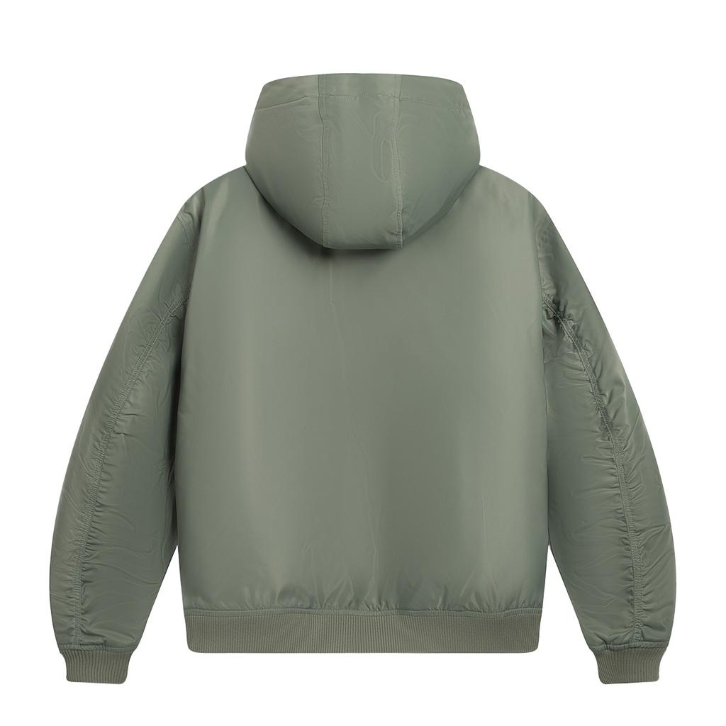 Li Ning Sports Lifestyle Series Hooded Logo Cotton Jacket Unisex Jacket AJMV397-2