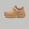 Women's Fur One Thick Bottom Heightening Winter Lightweight Padded Warm Snow Boots Non-slip Wear Casual Sports Cotton Boots