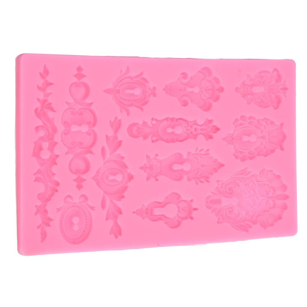 Silikonformen Relief 3D Muffinform für DIY Backen Süßigkeiten Schokoladenstück-Cookie-Kuchen