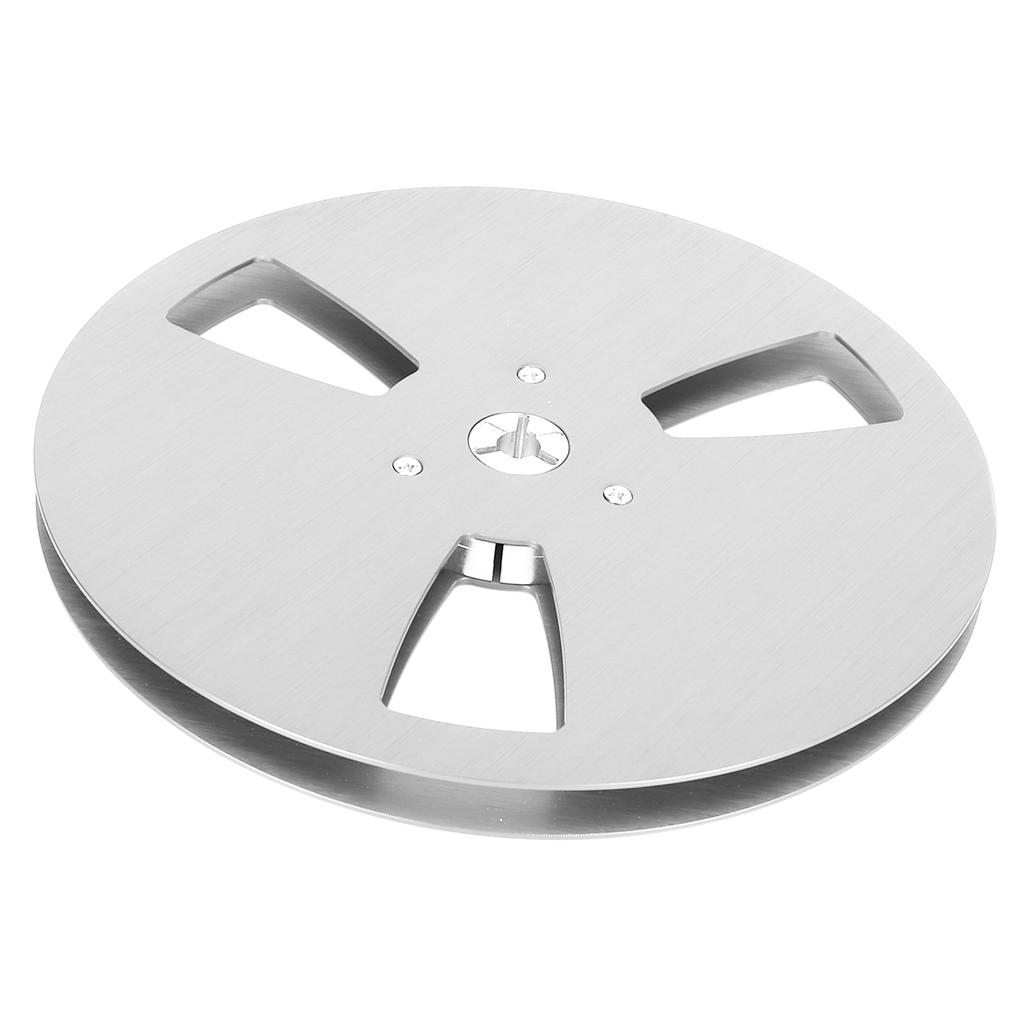 1 4 7 Inch Empty Tape Reel Aluminum Alloy 3 Hole Opening Machine Part Opener Empty Plate for TEAC Silver