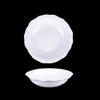 Pure White Ceramic Straw Hat Serving Bowl