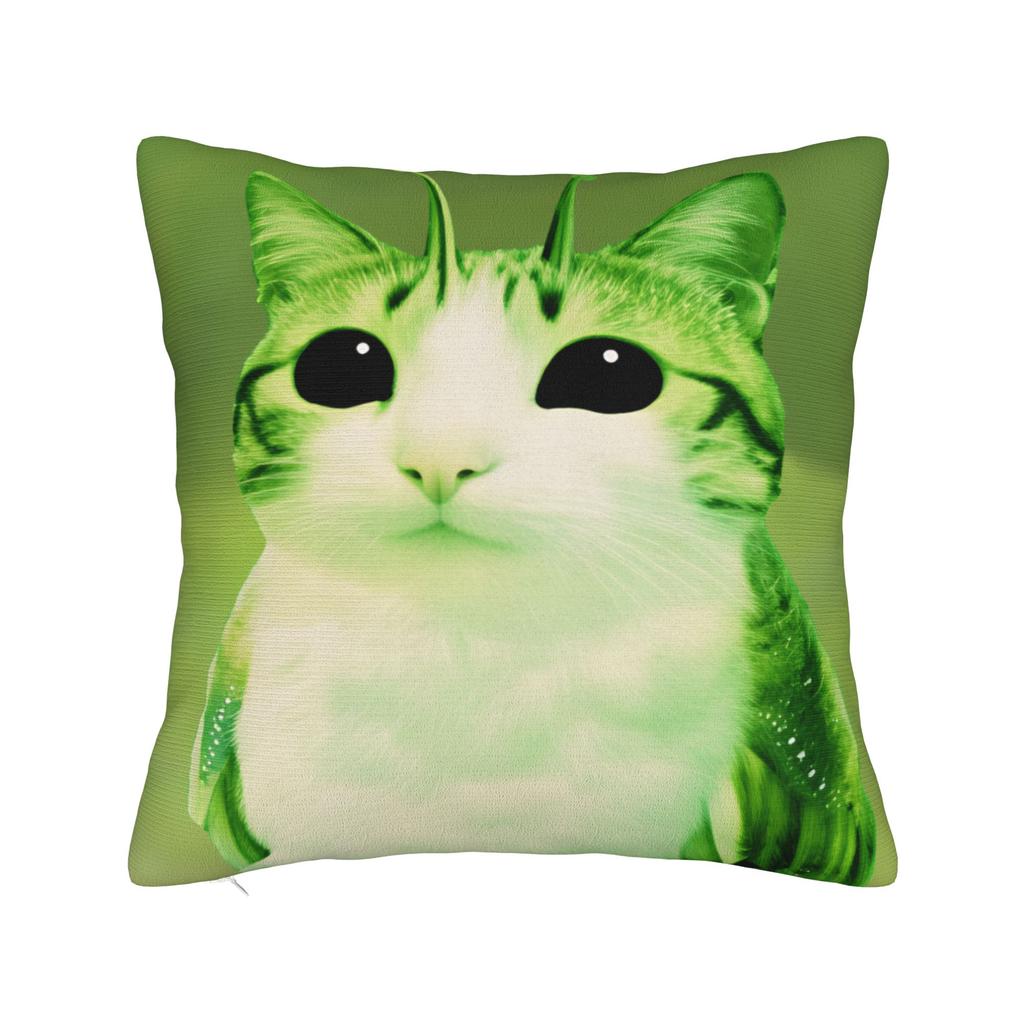 Funny Smiling Meowl Cat (2) Pillow Case Morden Pillow Cover Design Pillowcases For Sofa Bedroom Home Decor