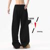 Men's Cleanfit Wide-Leg Fleece Sweatpants - Autumn/Winter Straight-Leg Casual Sports Pants