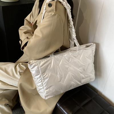 Tasche mit großem Fassungsvermögen Damen Neue Lässige Mode Schulter Pendler Tragetasche