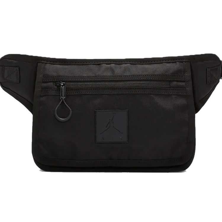 

Jordan Patch Logo Flap Polyester Crossbody Waist Bag Unisex bags Black CU3078-010 Black