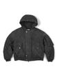 Etce Washed Hood Flap Bomber (Charcoal)