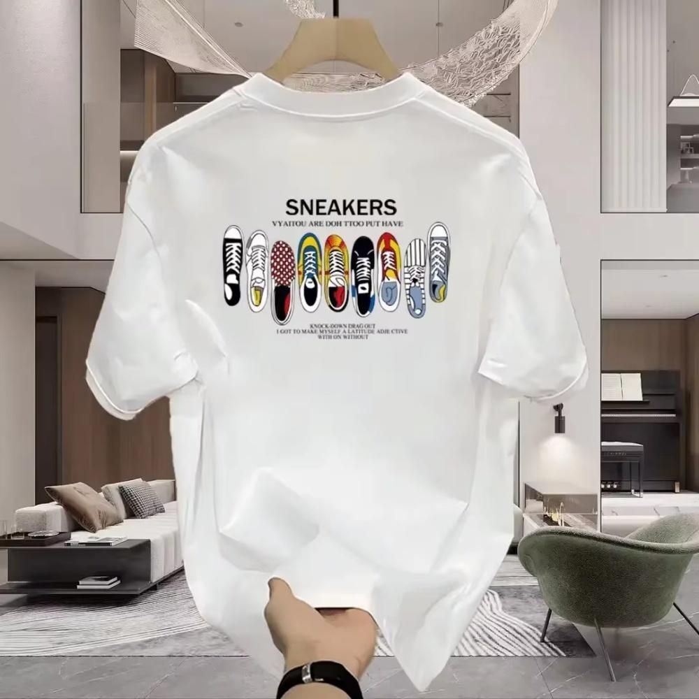 

2026 Hot Selling Light Luxury Tshirt Summer Mens and Womens Cotton Clothing Fashion Casual Family Women Clothing 4XL