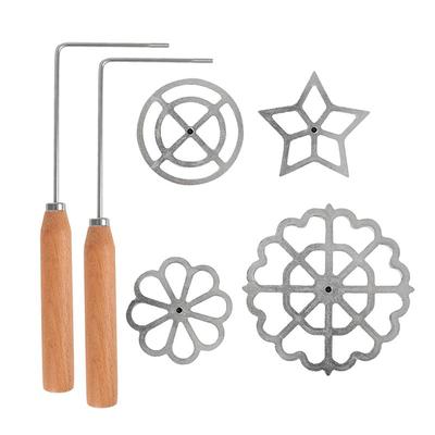 Rosette Iron Molds Set Cookie Maker Mold Cookies Mold For Baking Cooking Waffle Mold Set Cookie Pastry Stamp Maker Set Waffle