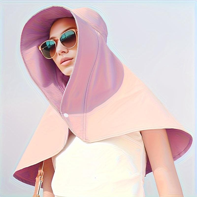 Jaro Léto Nový Klobouk proti slunci, Dámský Šátek proti UV záření Klobouk proti slunci Plážový klobouk, Větruodolný Cyklistický Nákrčník Šátek Kryt obličeje Rybářský klobouk