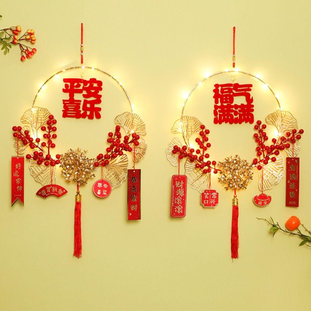 

Led Light New Year Hanging Ornament FU Character Chinese Spring Festival Pendant Decor Living Room