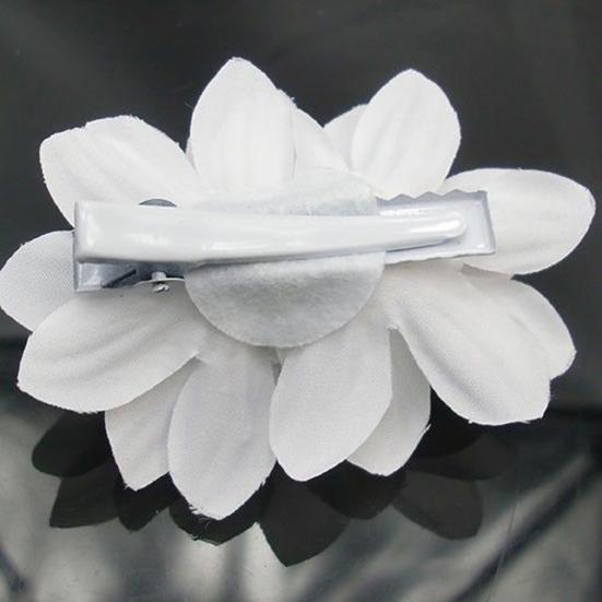 Hair Clip Flower Shape Temperament Fabric Beautiful Hair Claw Clip for Wedding