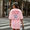 Cool Moms Club Est 2026 Graphic Shirt Retro Cartoon Coffee Print Tee Coffee Lover Gift Tops New Mom 2026 Casual Daily Outfit
