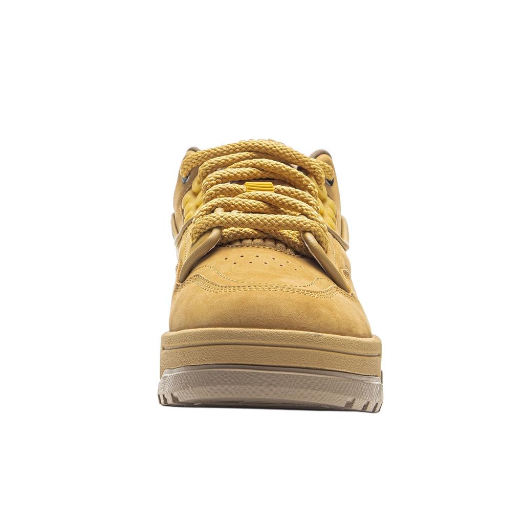 Li Ning 001 BTC Abrasion Resistant Lightweight Slip Resistant Low top Casual Shoes Men's Ginger Yellow AGCV443-1