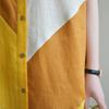DIMANAF Plus Size Linen Blouse Dress Women 2025 Colorful New Summer Style Shirt O-Neck Loose New