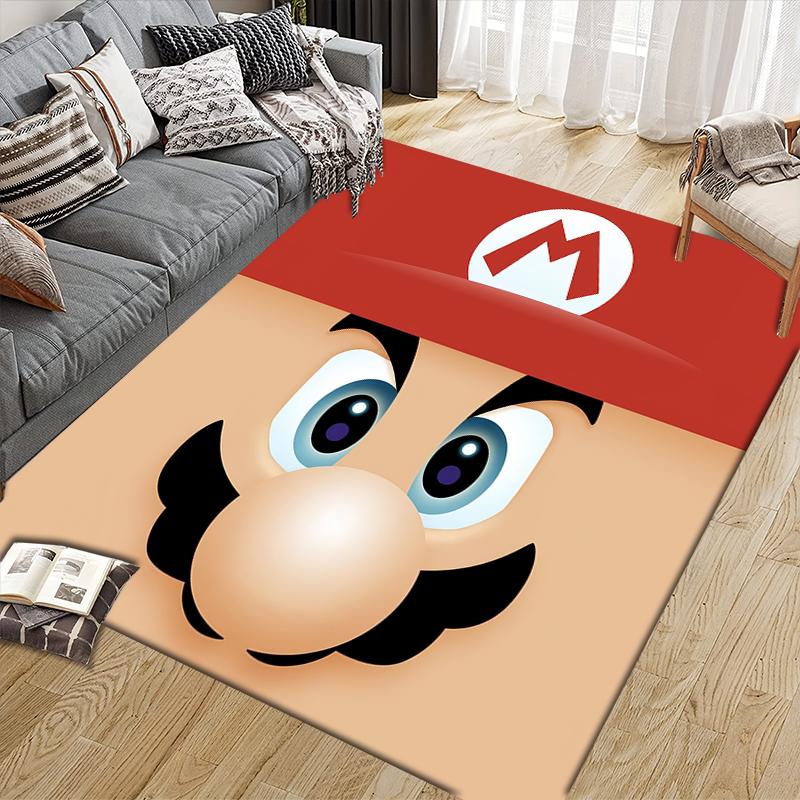 Mario Classic Pose Area Rug, Mario Fan Cozy Carpet, Great Gift.chl