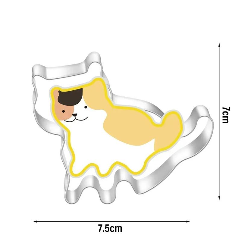 

Variety Cat Mouse Cookie Cutter Cartoon Animal Shape Biscuit Mold Stainless Steel Cookie Mold DIY Baking Cake Decorating Tools