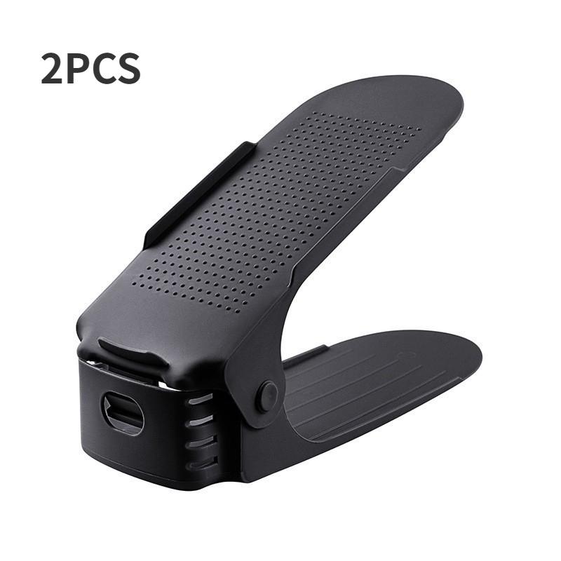 2pcs Shoe Slot Organizers Adjustable Shoe Organizer Rack Double Layer Shoe Rack Space Saving Shoe Holder For Dormitory Bedroom