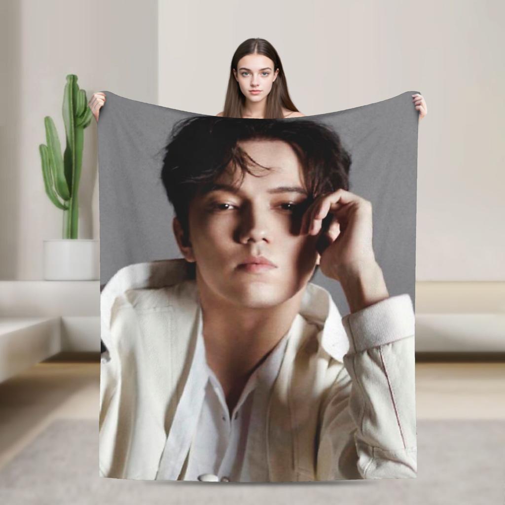 My Favorite Dimash Dear Dears Warm Soft Blankets Plush Bedding Throws Fluffy Home Decor Flannel Bedspread Sofa Bed Cover