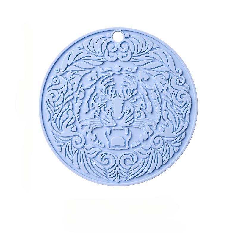 Kitchen Silicone Mat Round Coaster Waterproof Placemat Heat Proof Pot Mat Cup Mat Household Decoration and Table Accessories