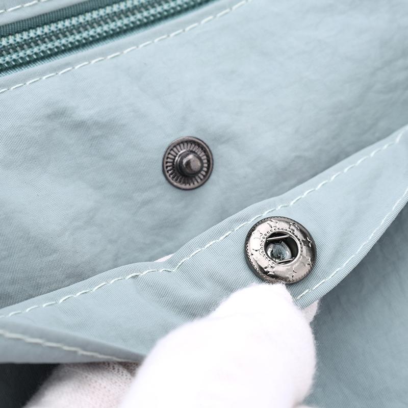 Women's Nylon Crossbody Bag Solid Color Large Capacity Shoulder Dumpling Bag