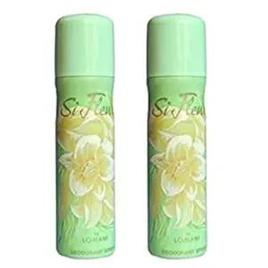 

Lomani Si Fleuri Deodorant Spray For Women Pack Of 2 150ML Each Z344 3B0D26KZ8PS